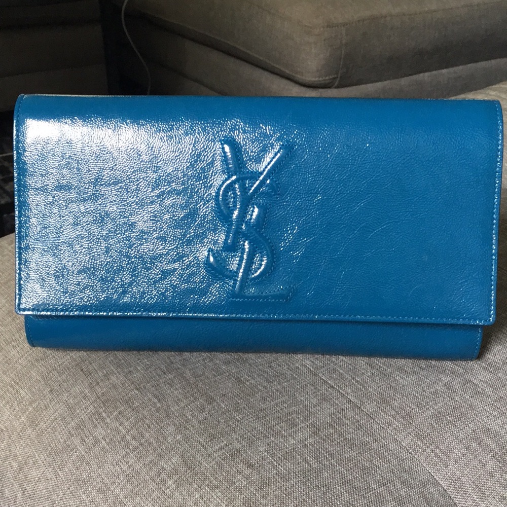 Yves Saint Laurent - Belle du Jour Blue YSL clutch